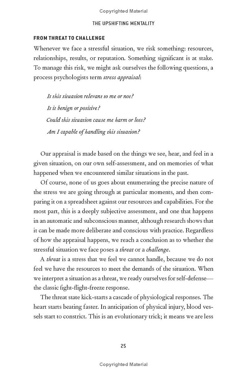 upshift: turning pressure into performance and crisis into creativity