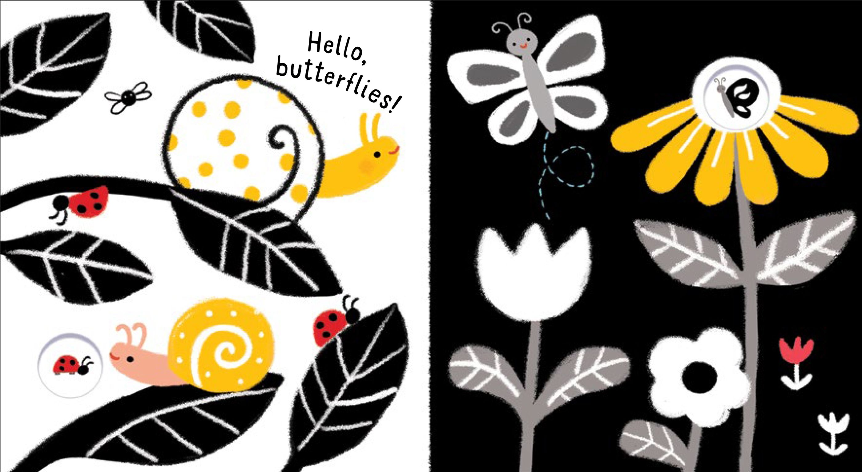 usborne baby's black and white books: outdoors