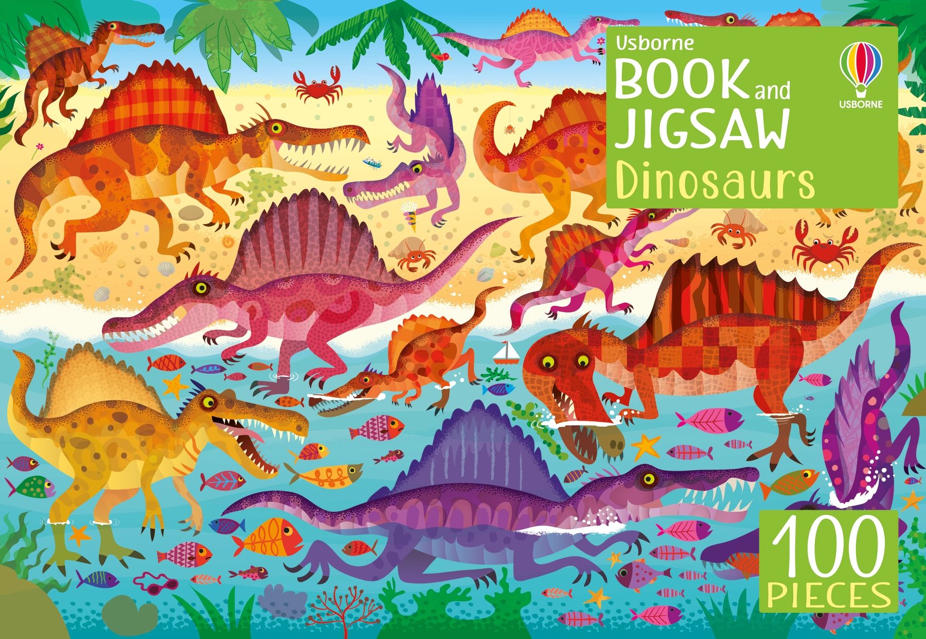usborne book and jigsaw dinosaurs