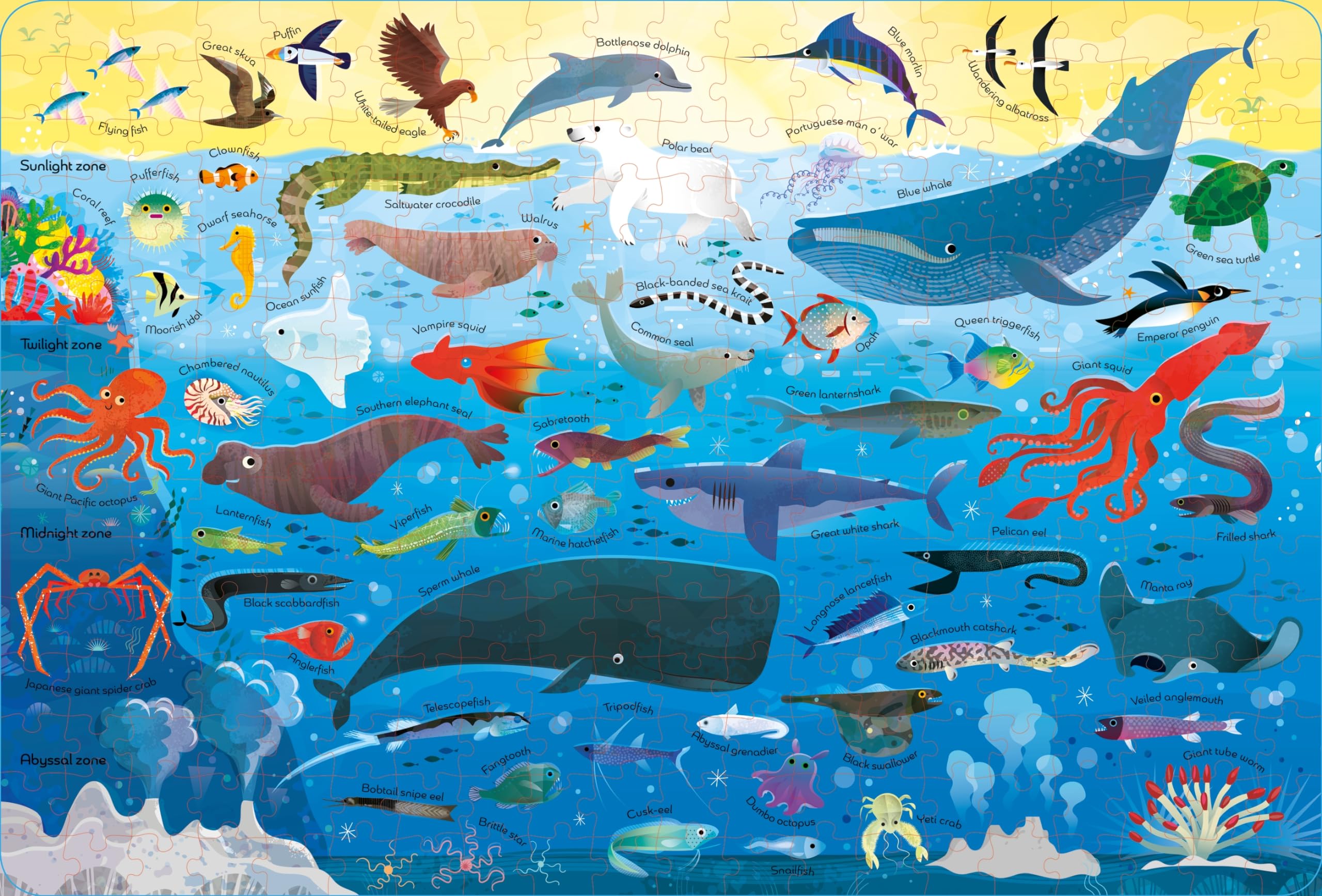 usborne book and jigsaw oceans