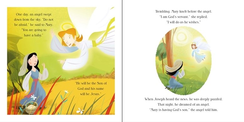 usborne book and jigsaw: the nativity