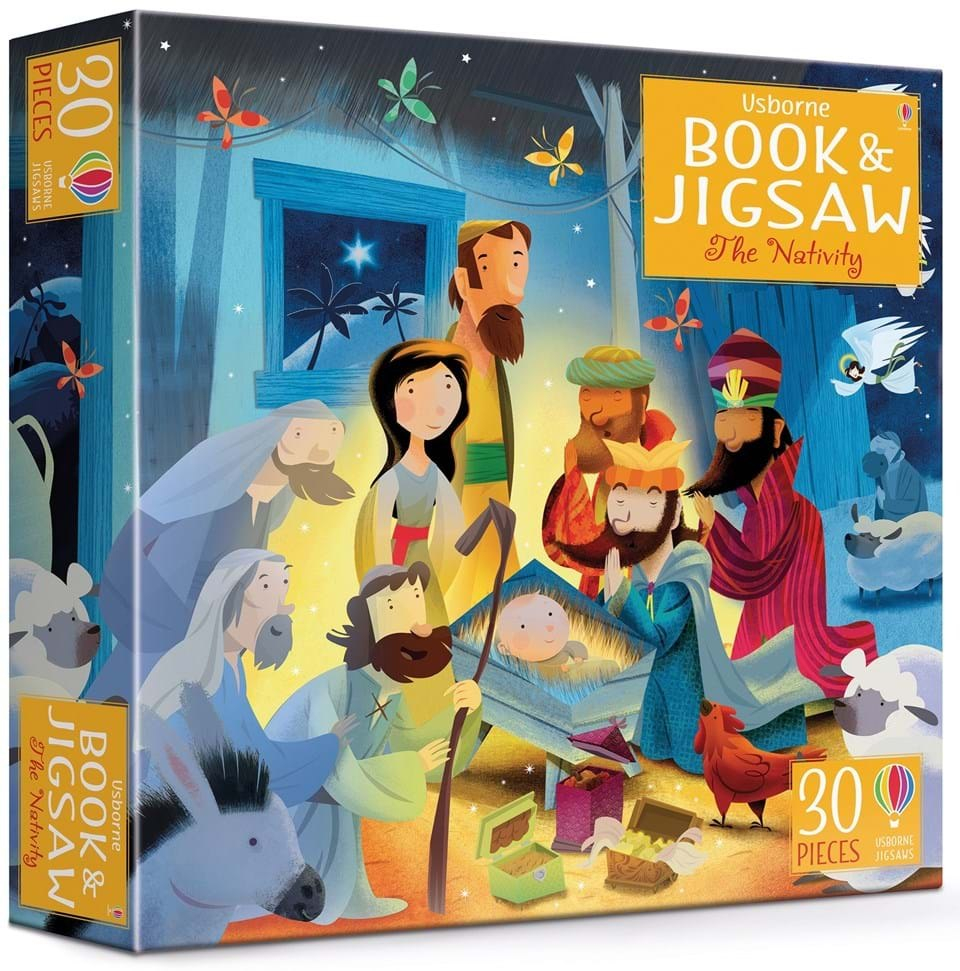 usborne book and jigsaw: the nativity