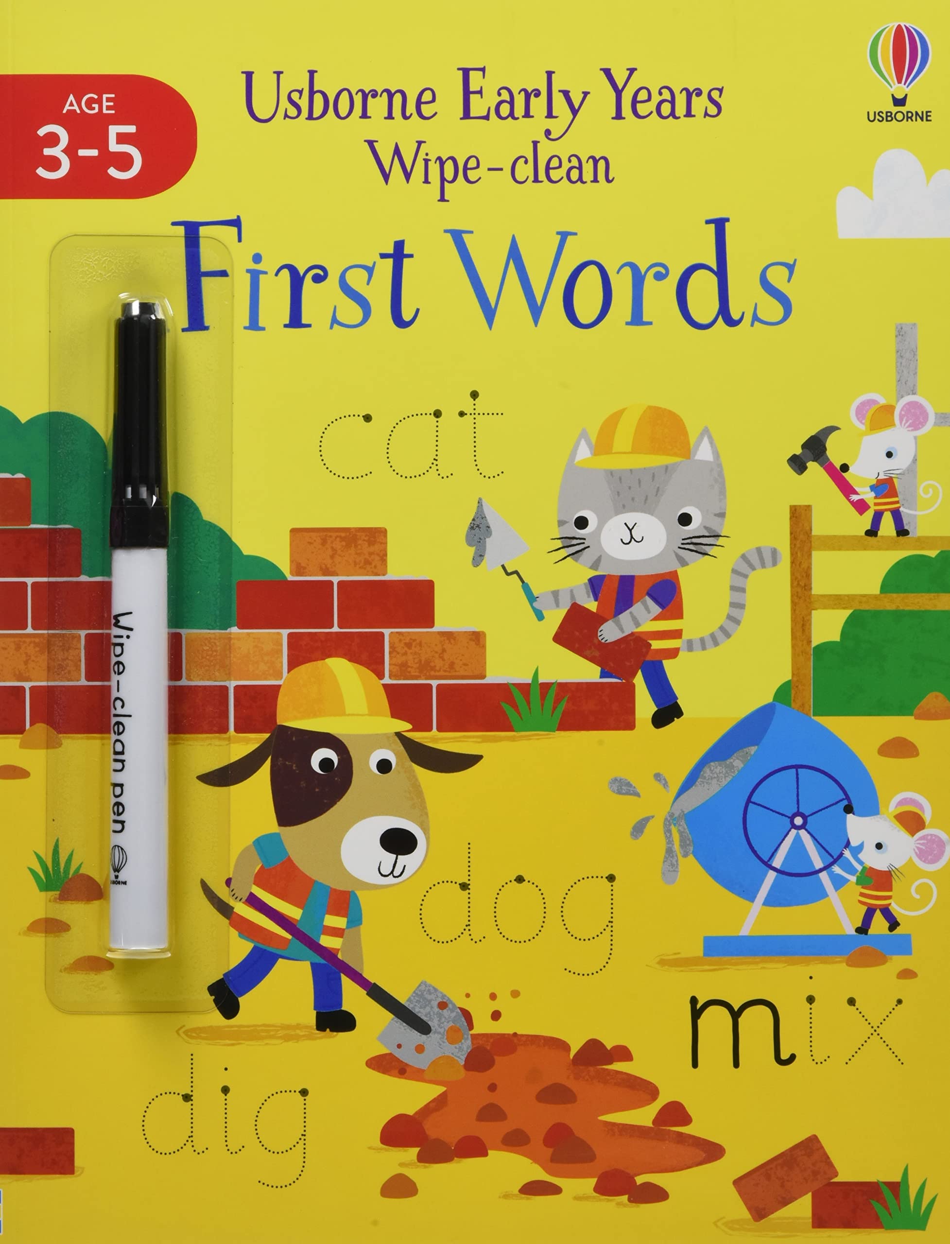usborne early years wipe-clean: first words