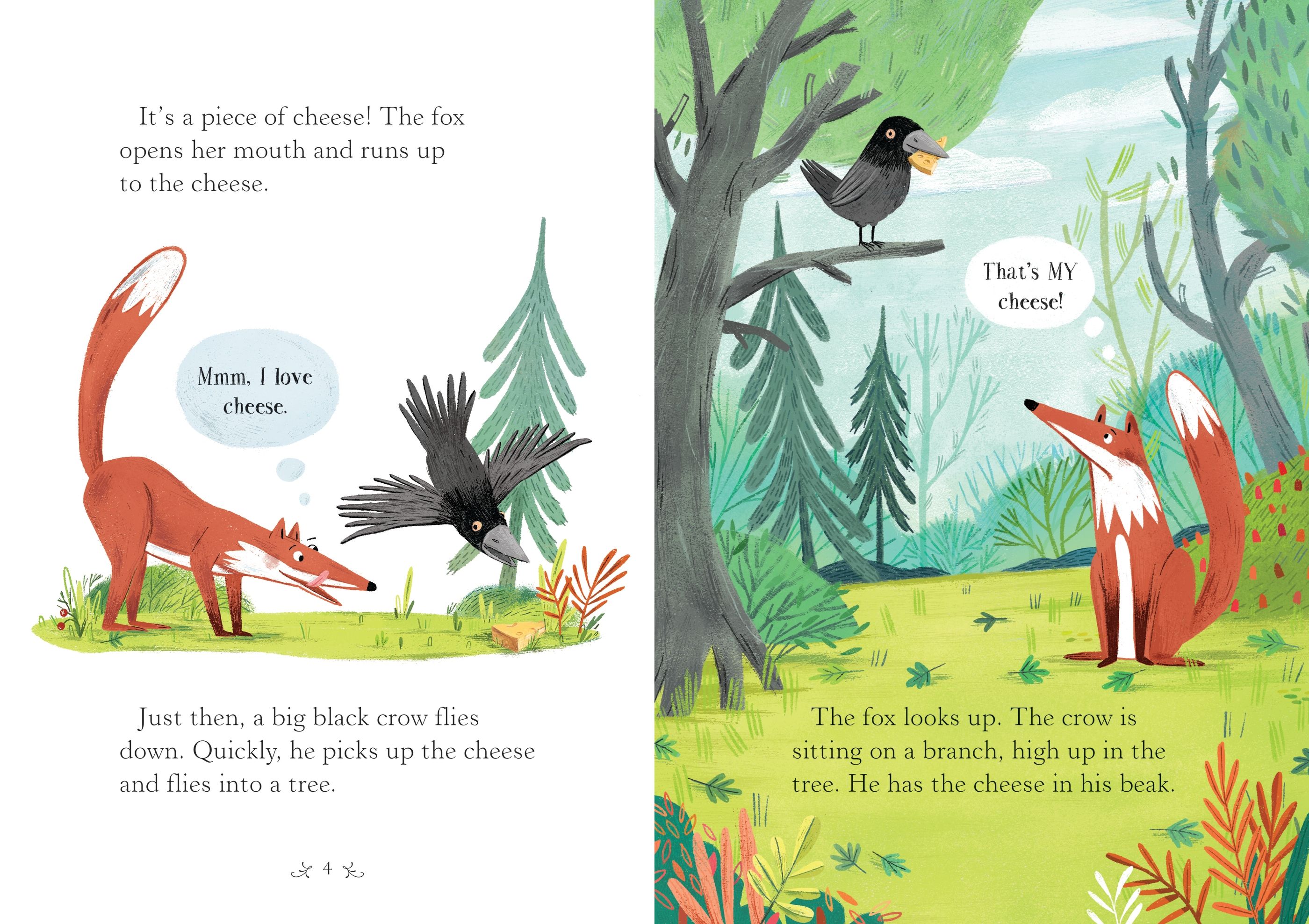 usborne english readers starter level: the fox and the crow