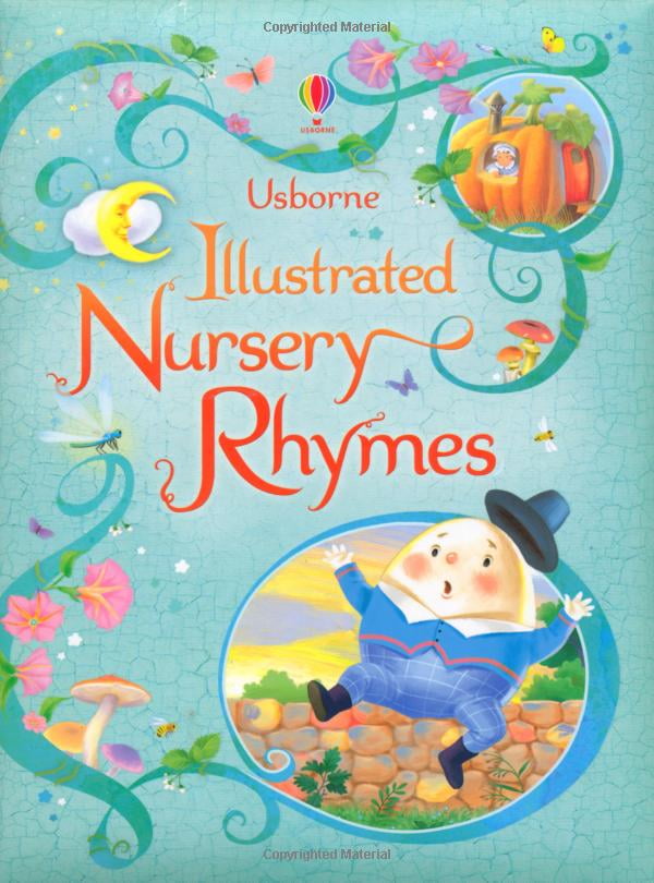 usborne illustrated book of nursery rhymes (hardcover)