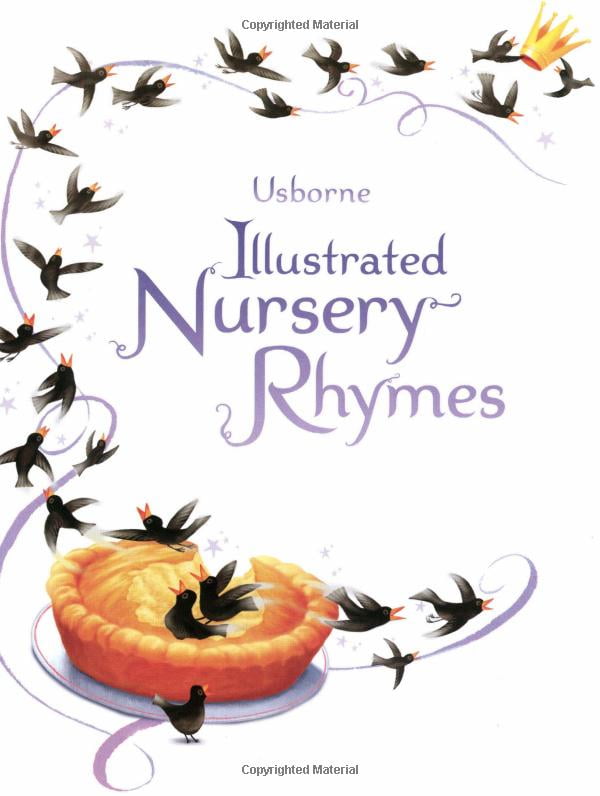 usborne illustrated book of nursery rhymes (hardcover)