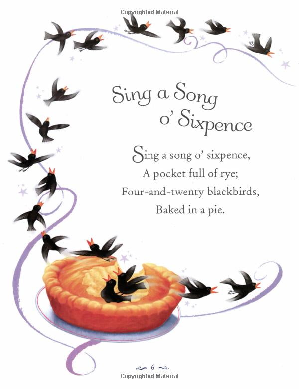 usborne illustrated book of nursery rhymes (hardcover)