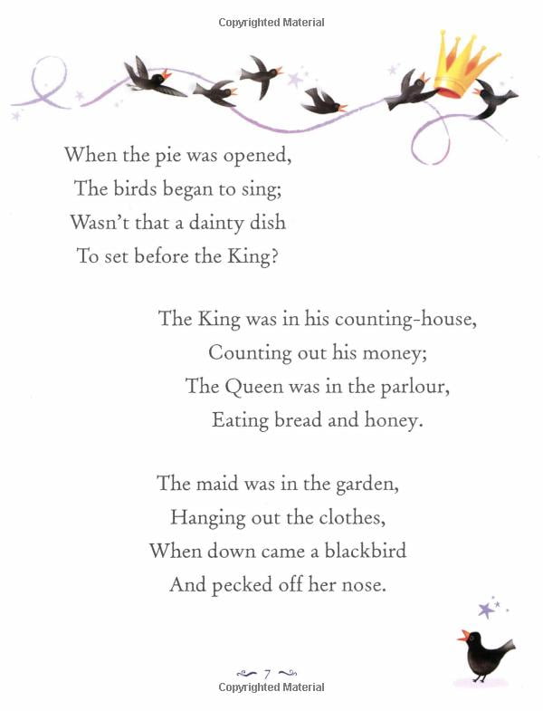 usborne illustrated book of nursery rhymes (hardcover)