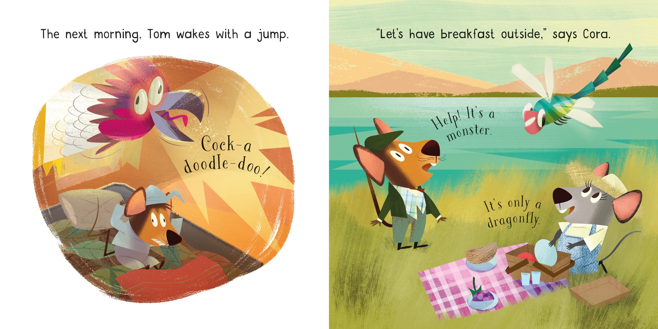 usborne little board books: the town mouse and the country mouse