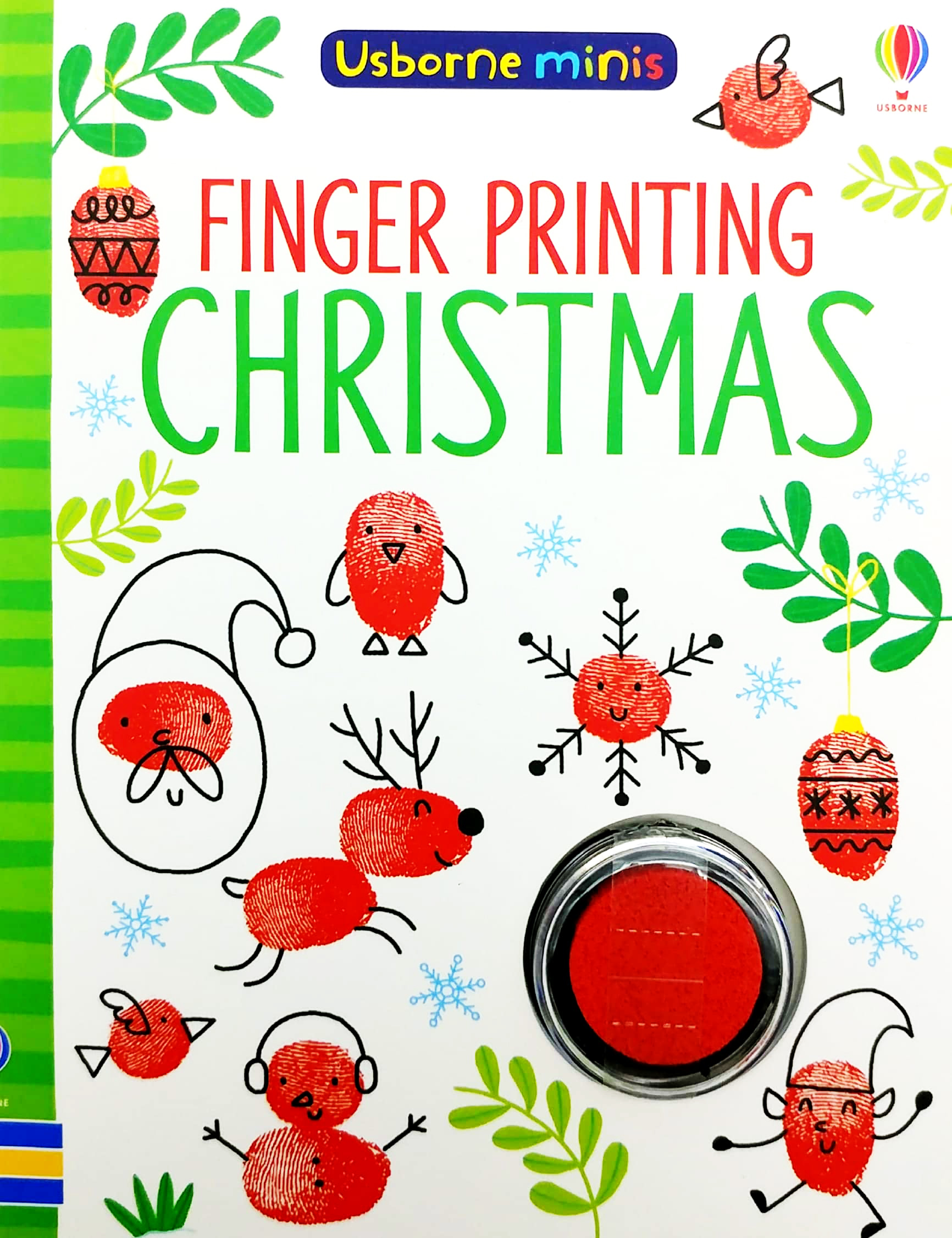usborne minis: finger printing christmas