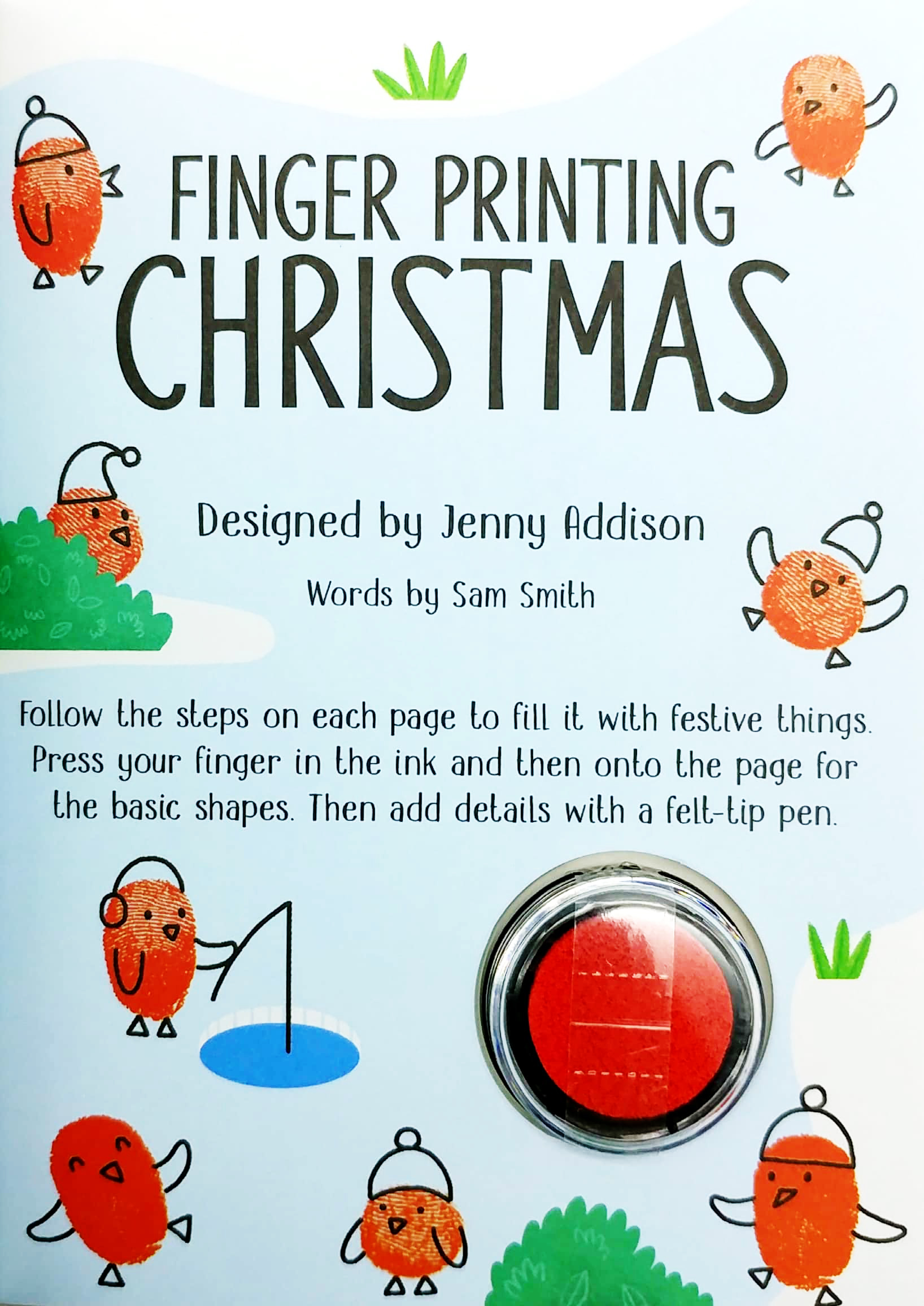 usborne minis: finger printing christmas