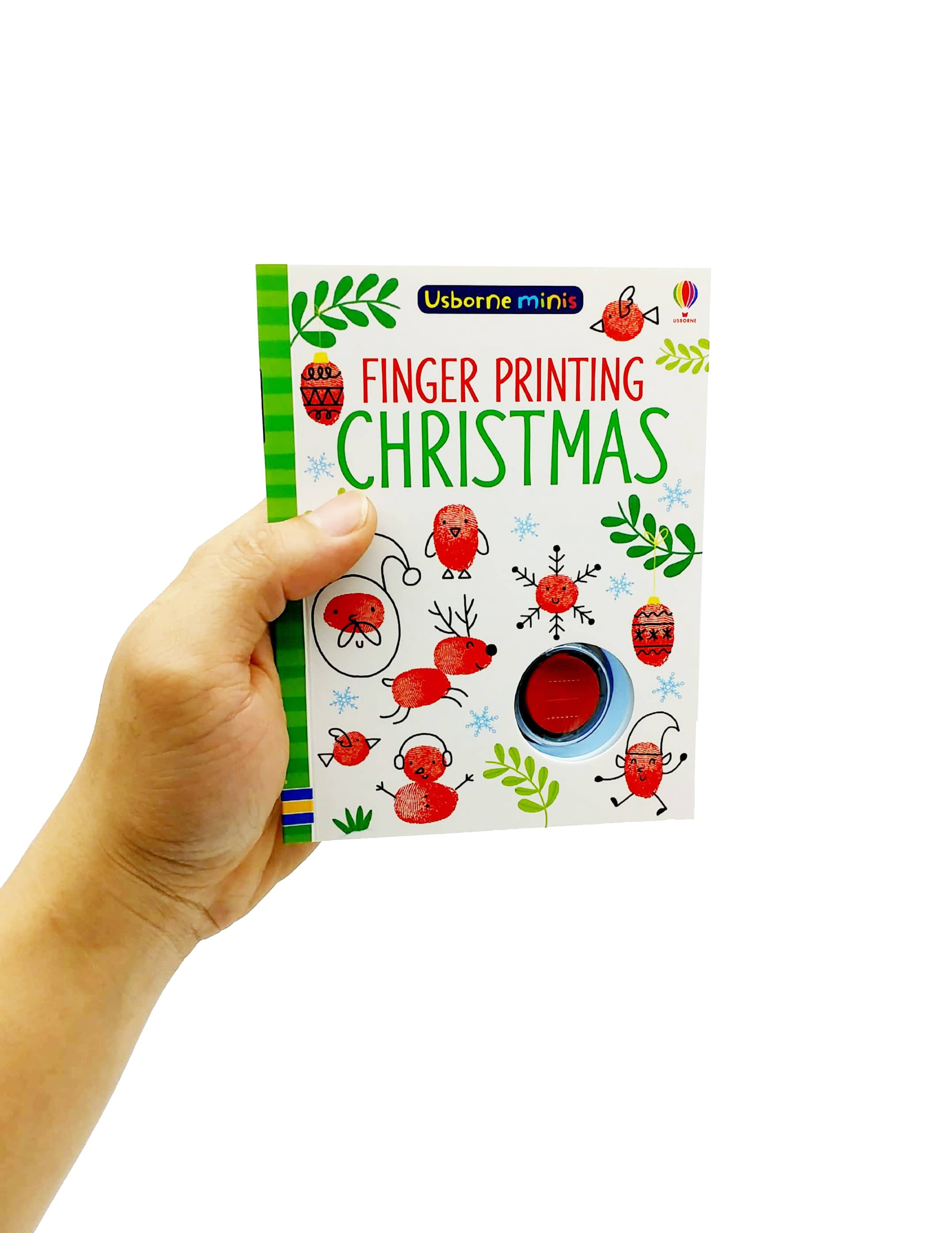 usborne minis: finger printing christmas