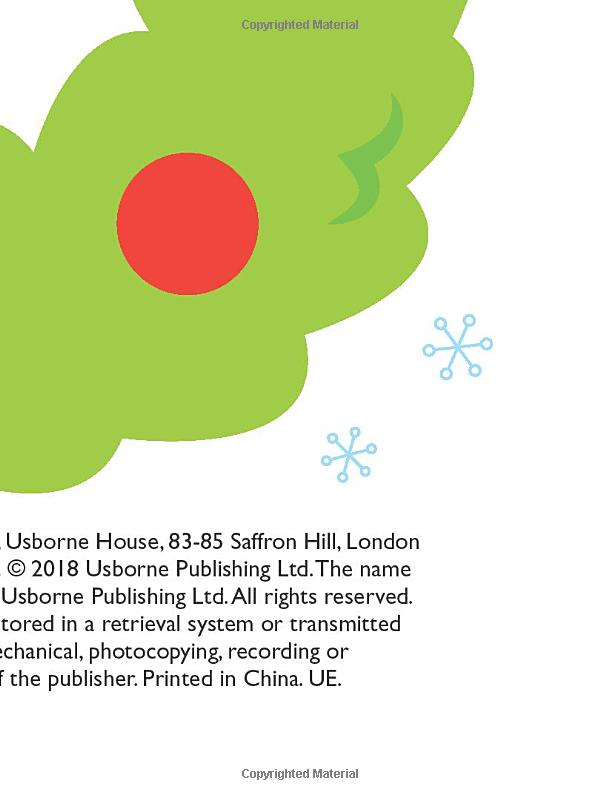 usborne minis: sticker shapes christmas