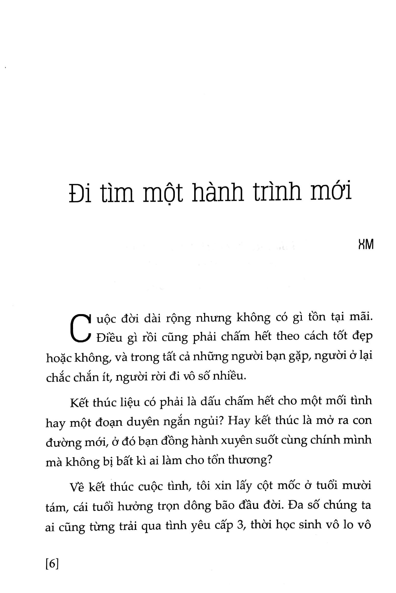 và khi lạc lối - kết thúc thôi không phải chấm hết đâu