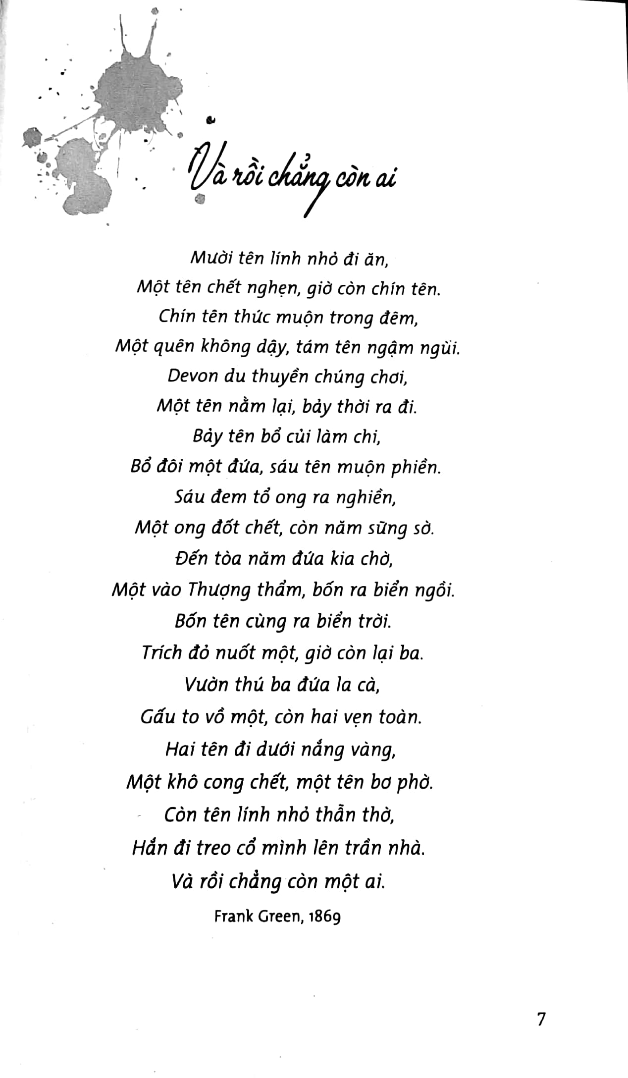 và rồi chẳng còn ai - and then there were none (từ tựa cũ: mười người da đen nhỏ)