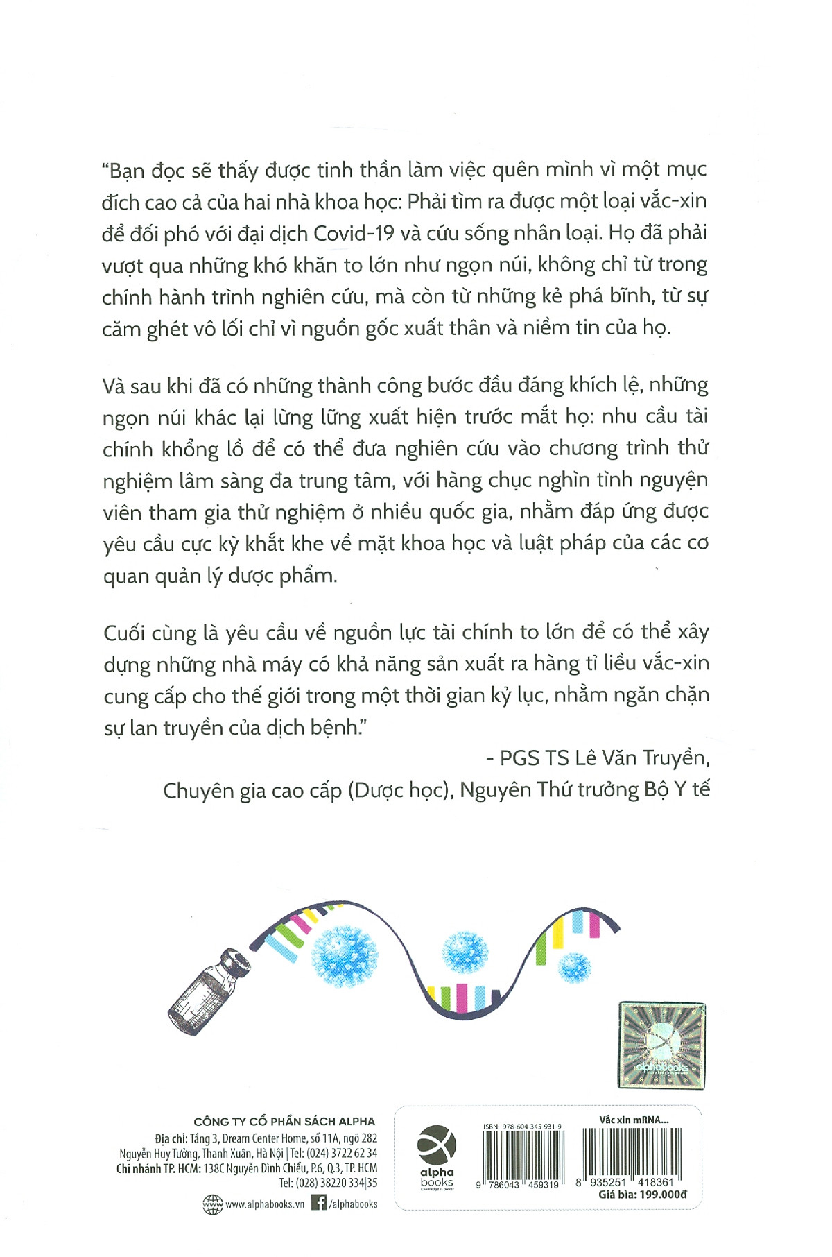 vắc-xin mrna - cuộc chinh phục đại dịch covid-19 từ cái nhìn trong cuộc