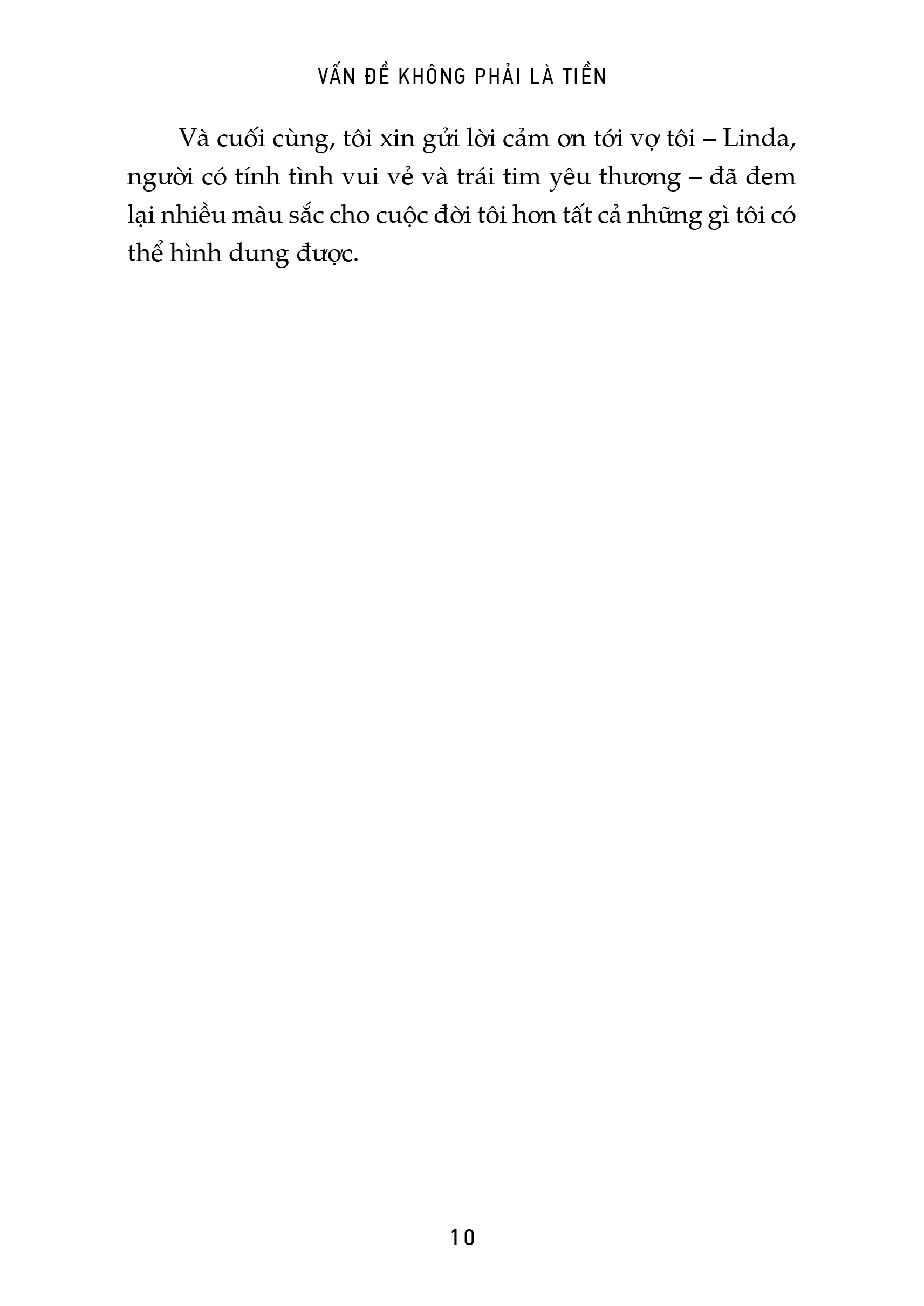 vấn đề không phải là tiền - cách nhìn hoàn toàn khác về tiền bạc