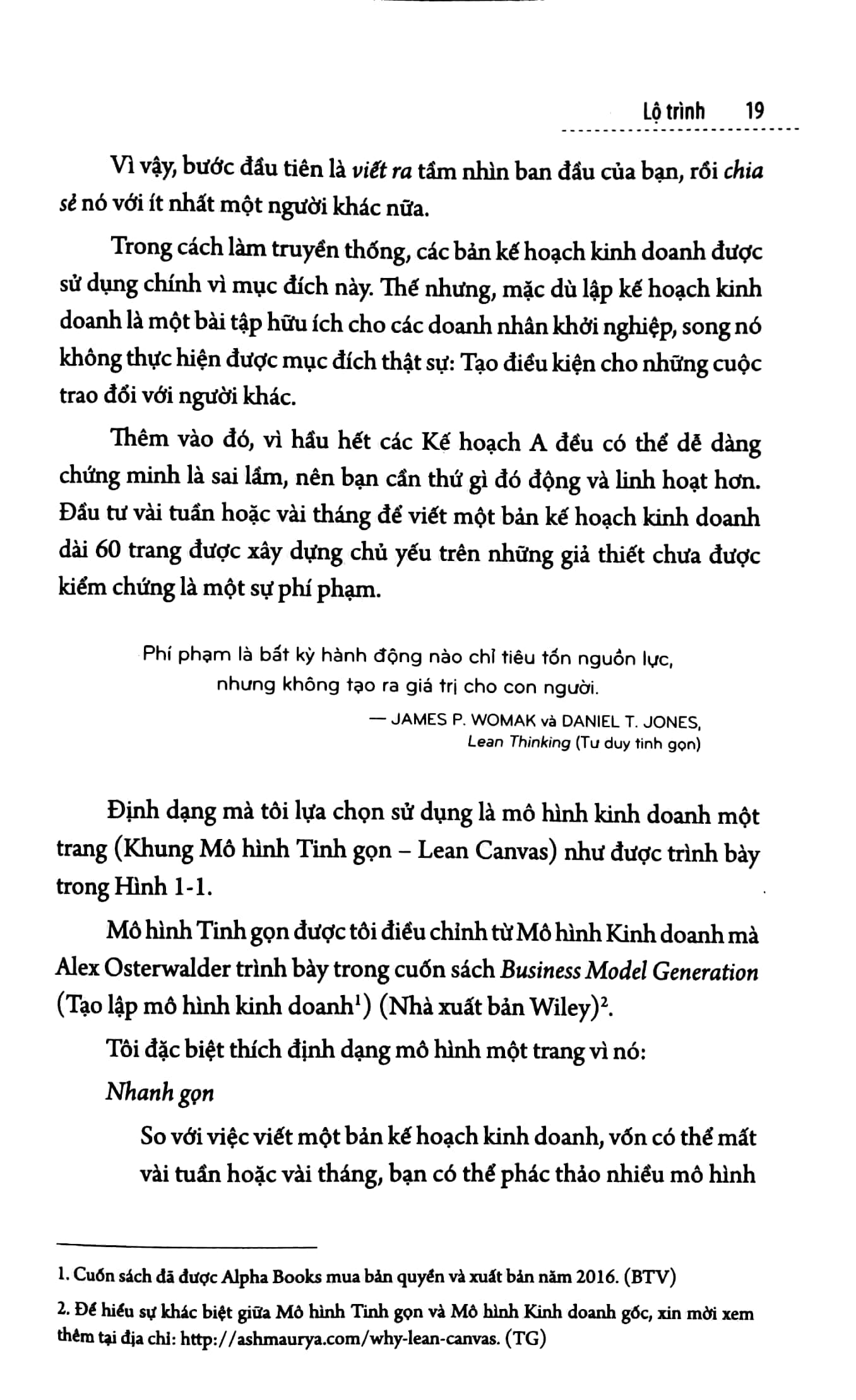 vận hành tinh gọn