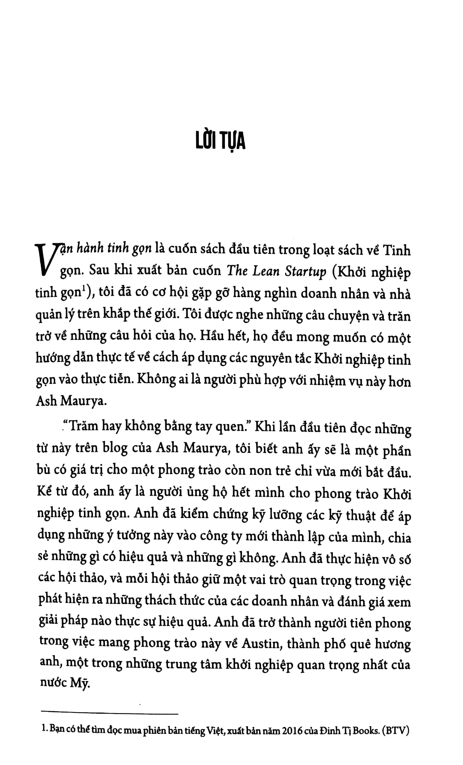 vận hành tinh gọn