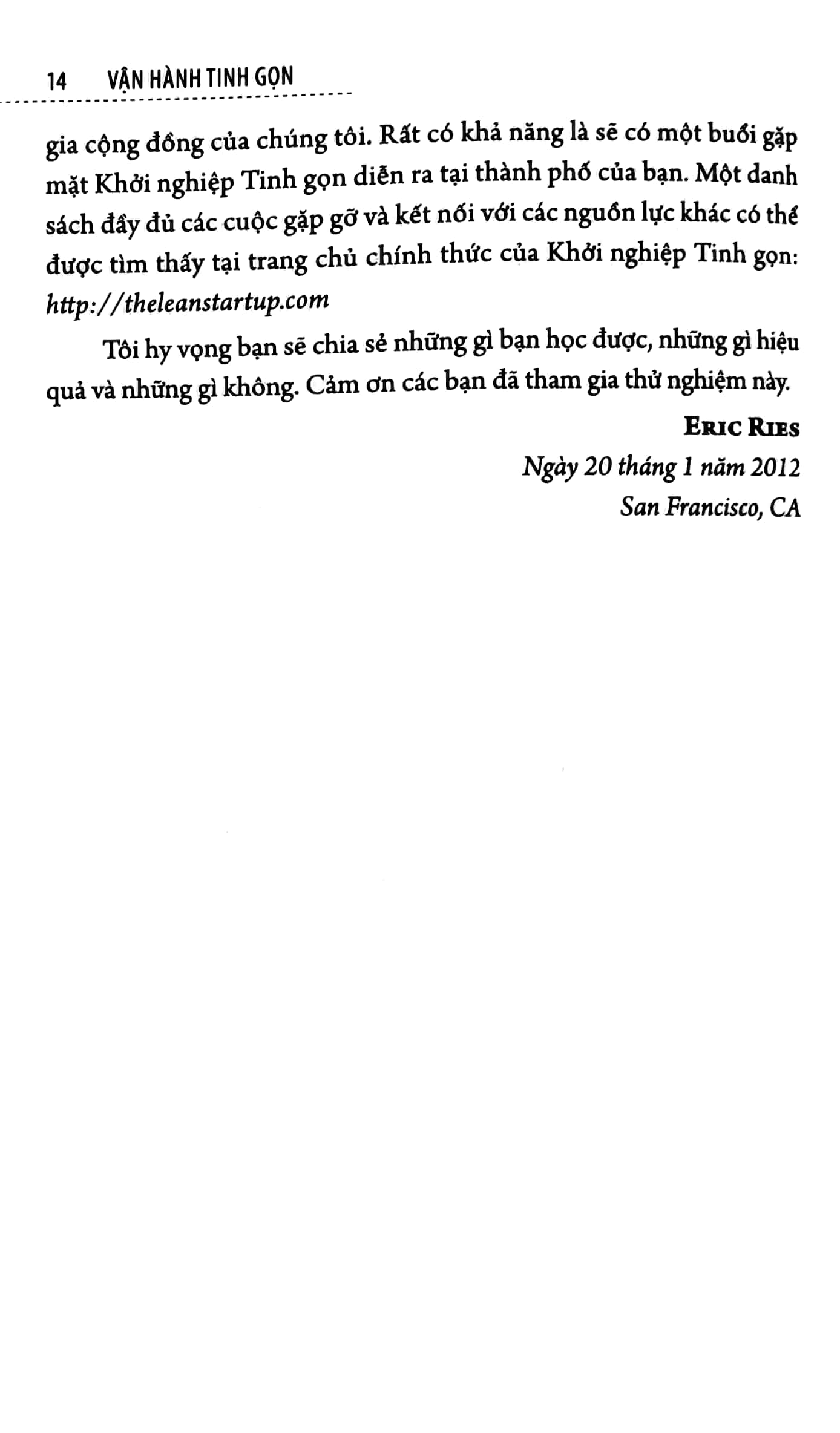 vận hành tinh gọn