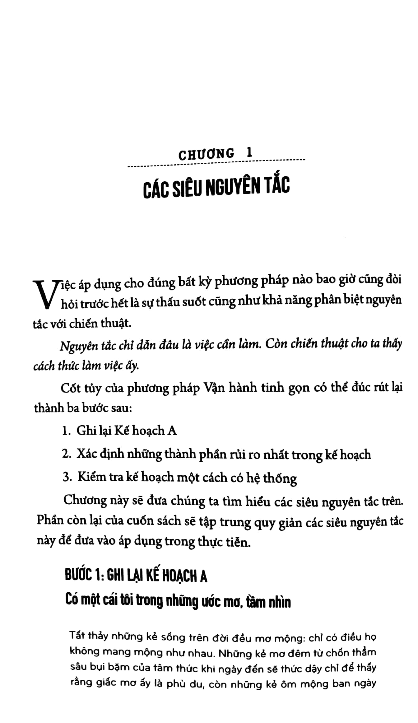 vận hành tinh gọn
