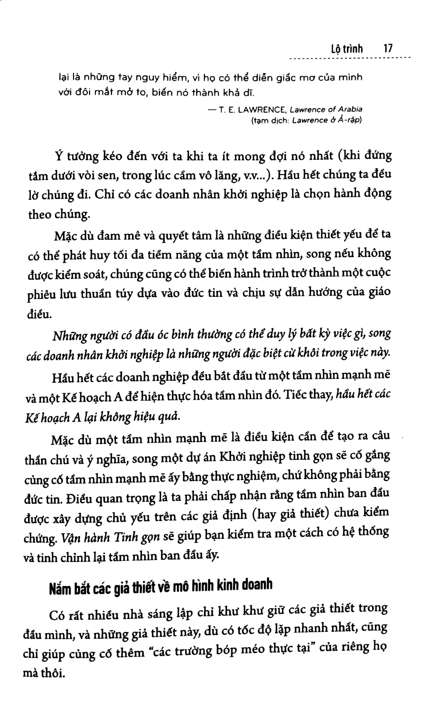 vận hành tinh gọn