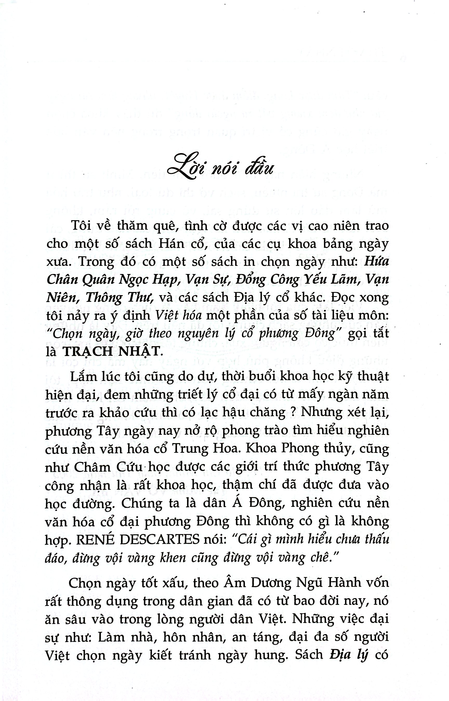 Văn Hóa Phương Đông Cổ Đại - Trạch Nhật