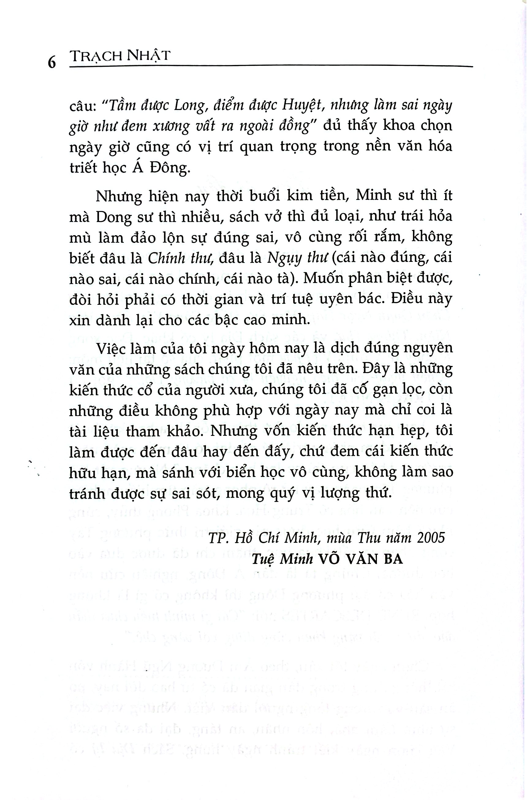 Văn Hóa Phương Đông Cổ Đại - Trạch Nhật