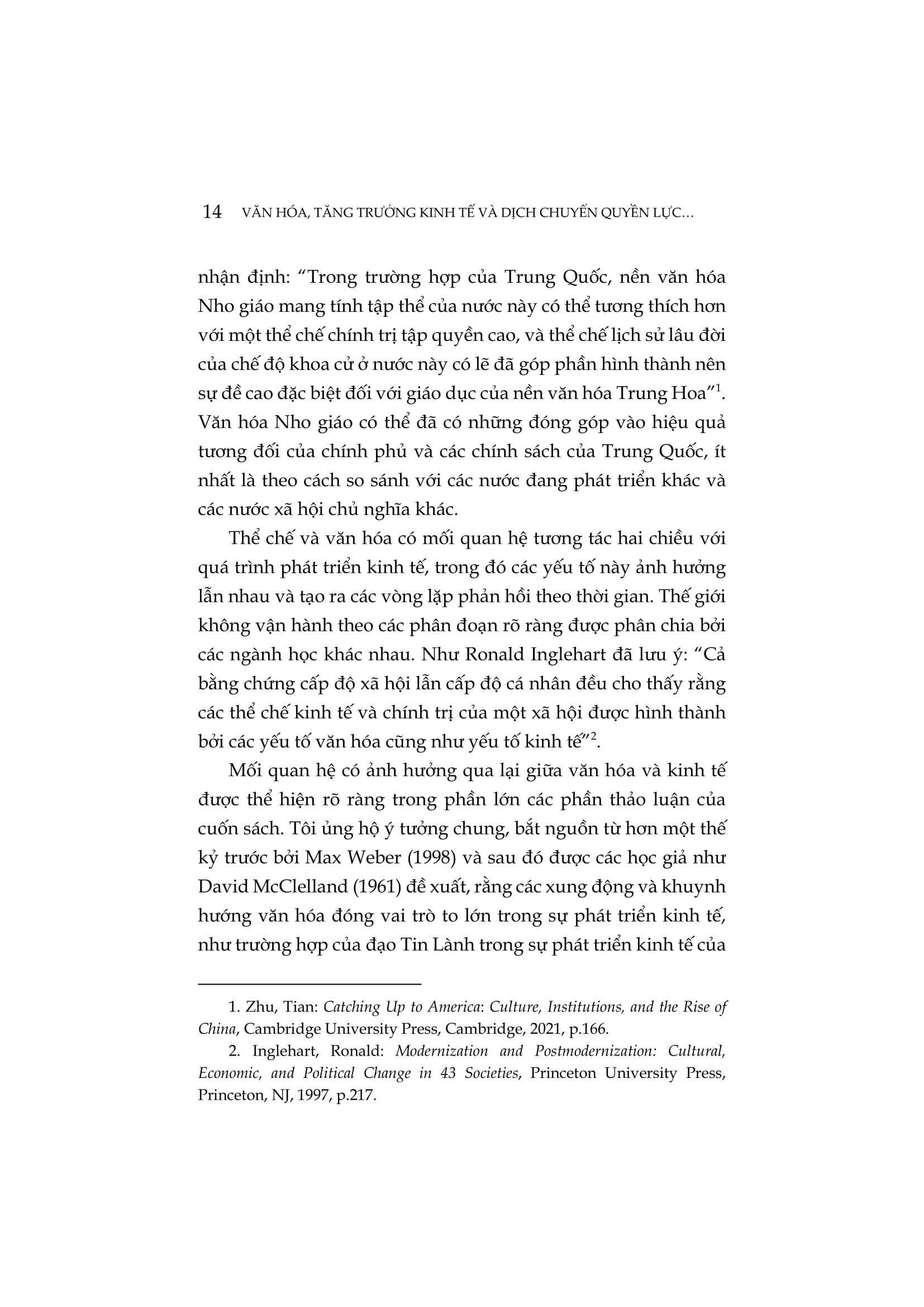 Văn Hóa, Tăng Trưởng Kinh Tế Và Dịch Chuyển Quyền Lực Giữa Các Quốc Gia - Sự Cạnh Tranh Giữa Hoa Kỳ Và Trung Quốc