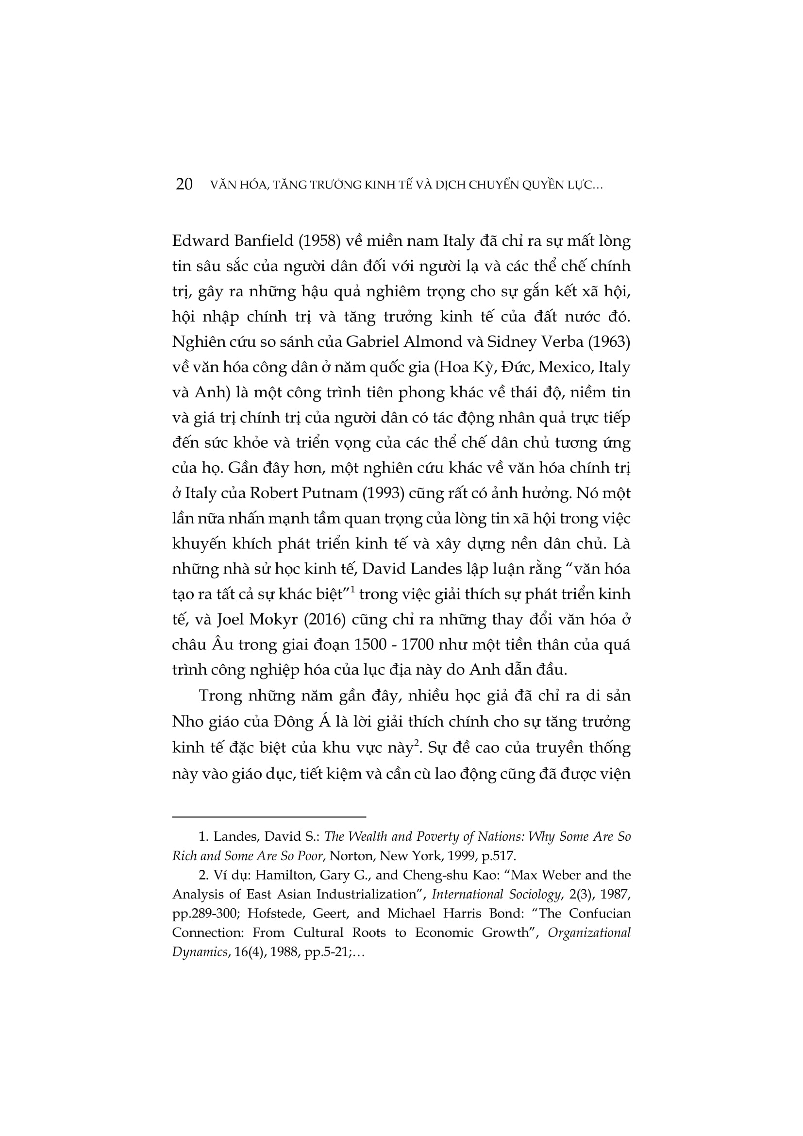 Văn Hóa, Tăng Trưởng Kinh Tế Và Dịch Chuyển Quyền Lực Giữa Các Quốc Gia - Sự Cạnh Tranh Giữa Hoa Kỳ Và Trung Quốc