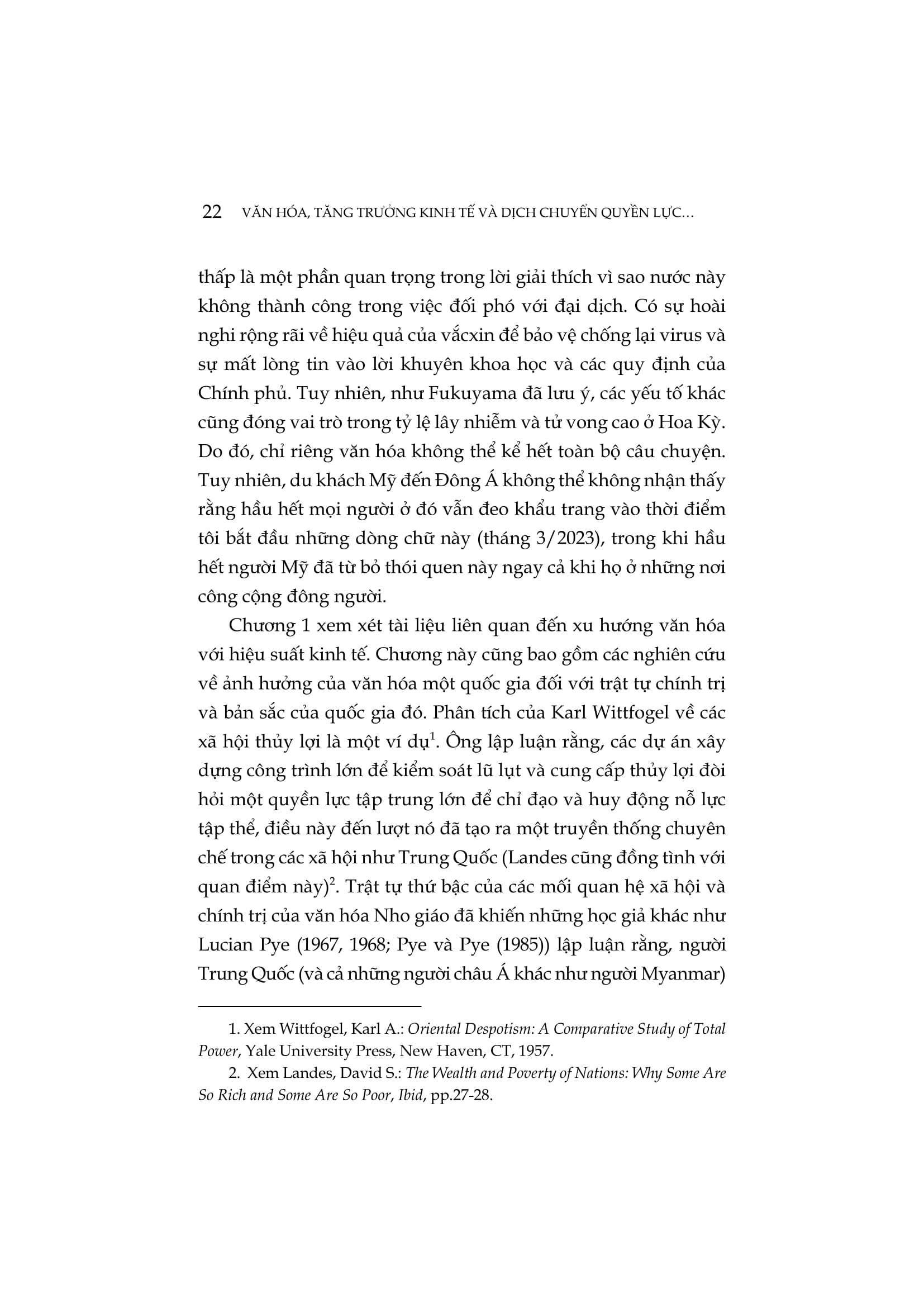 Văn Hóa, Tăng Trưởng Kinh Tế Và Dịch Chuyển Quyền Lực Giữa Các Quốc Gia - Sự Cạnh Tranh Giữa Hoa Kỳ Và Trung Quốc