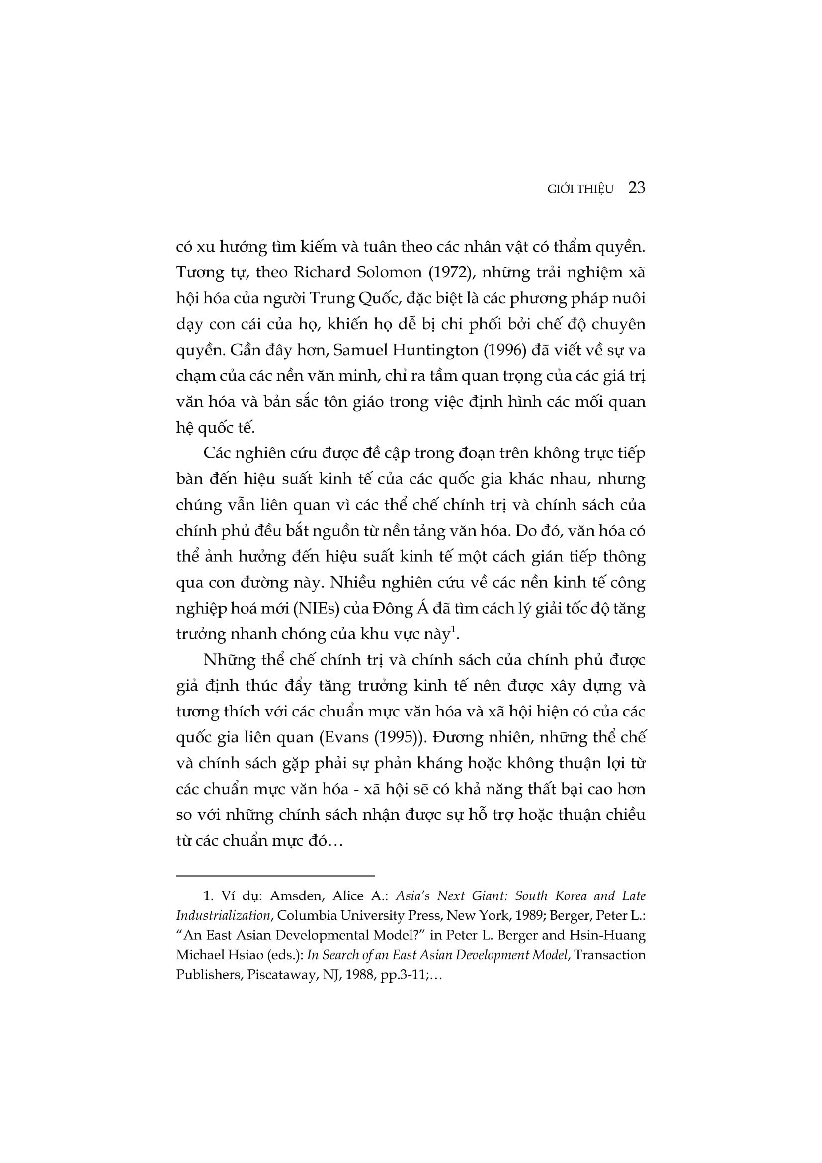 Văn Hóa, Tăng Trưởng Kinh Tế Và Dịch Chuyển Quyền Lực Giữa Các Quốc Gia - Sự Cạnh Tranh Giữa Hoa Kỳ Và Trung Quốc