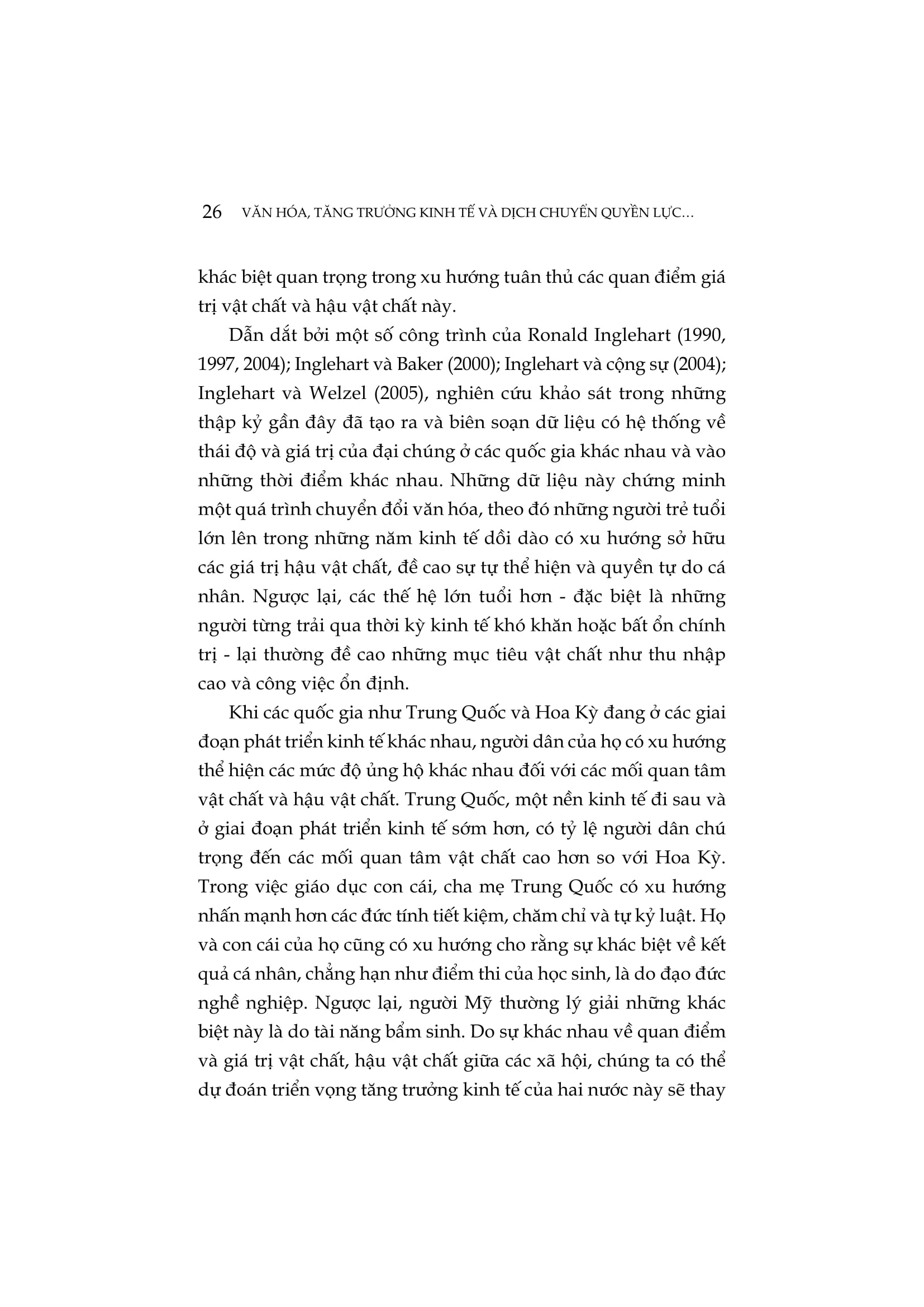 Văn Hóa, Tăng Trưởng Kinh Tế Và Dịch Chuyển Quyền Lực Giữa Các Quốc Gia - Sự Cạnh Tranh Giữa Hoa Kỳ Và Trung Quốc