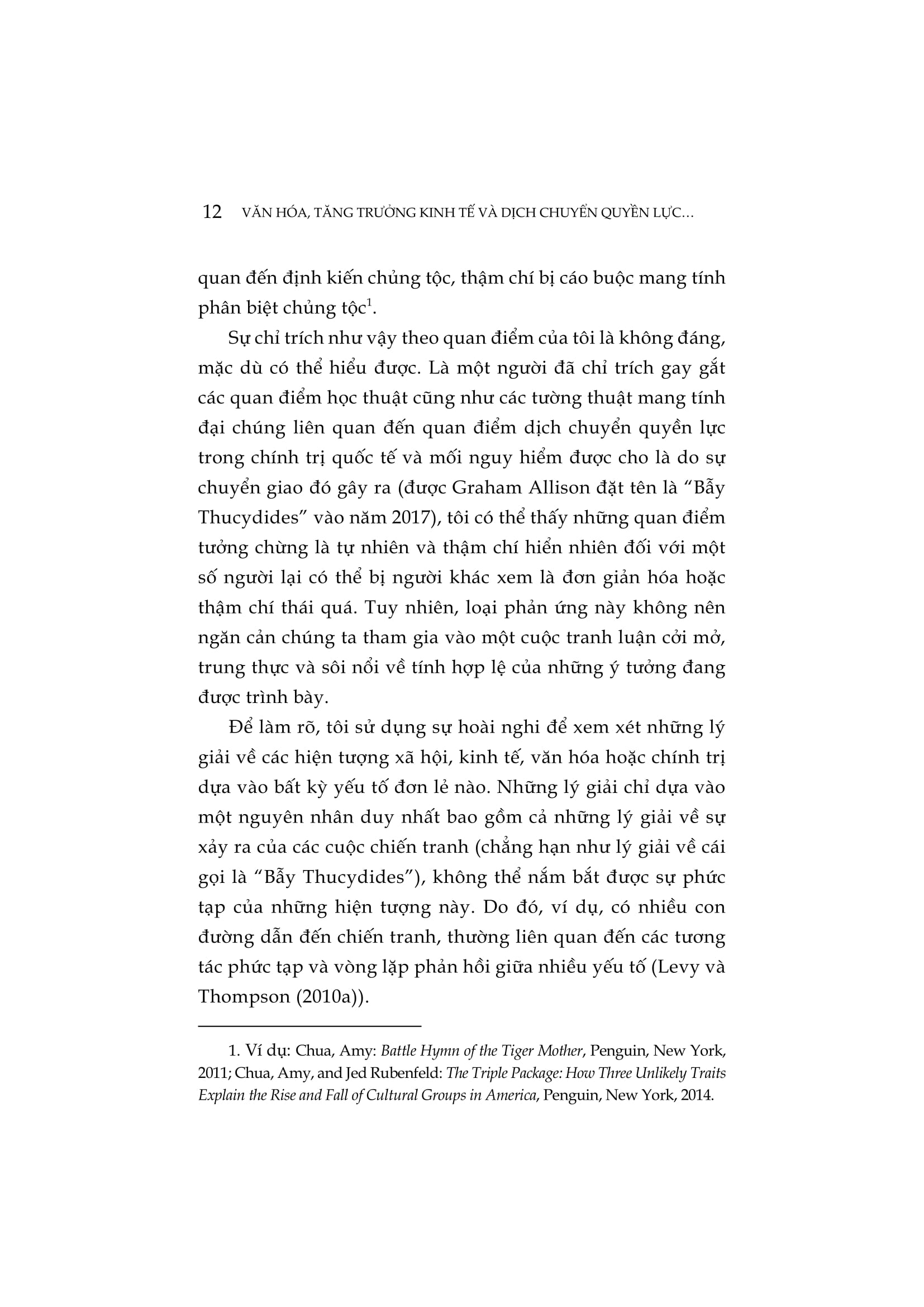 Văn Hóa, Tăng Trưởng Kinh Tế Và Dịch Chuyển Quyền Lực Giữa Các Quốc Gia - Sự Cạnh Tranh Giữa Hoa Kỳ Và Trung Quốc