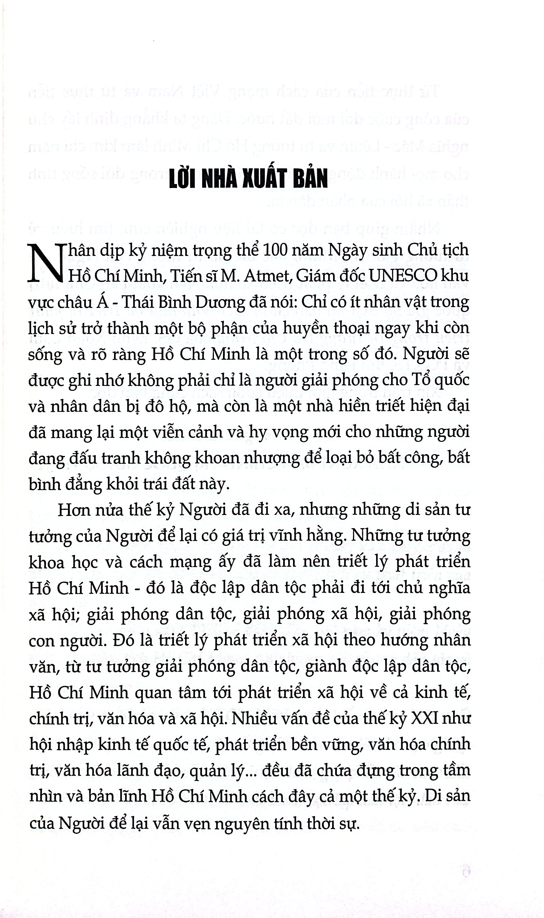 Văn Hóa Và Triết Lý Phát Triển Trong Tư Tưởng Hồ Chí Minh (Xuất Bản Lần Thứ Tư)