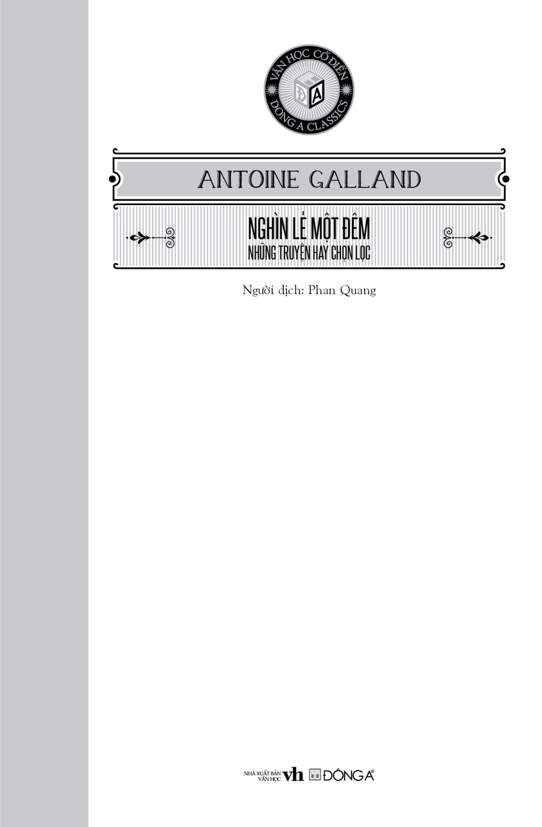 văn học cổ điển - đông a classic - nghìn lẻ một đêm - những truyện hay chọn lọc