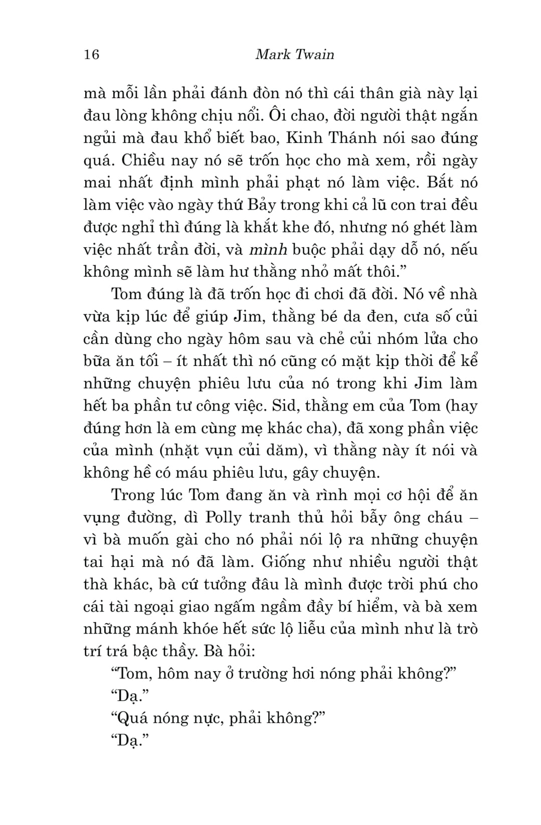 Van Hoc Co Dien - Dong A Classic - Nhung Cuoc Phieu Luu Cua Tom Sawyer