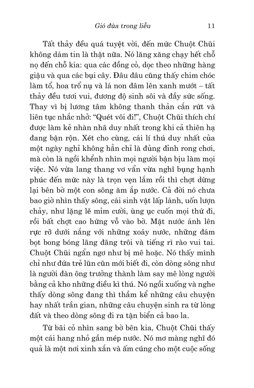 văn học cổ điển - gió đùa trong liễu