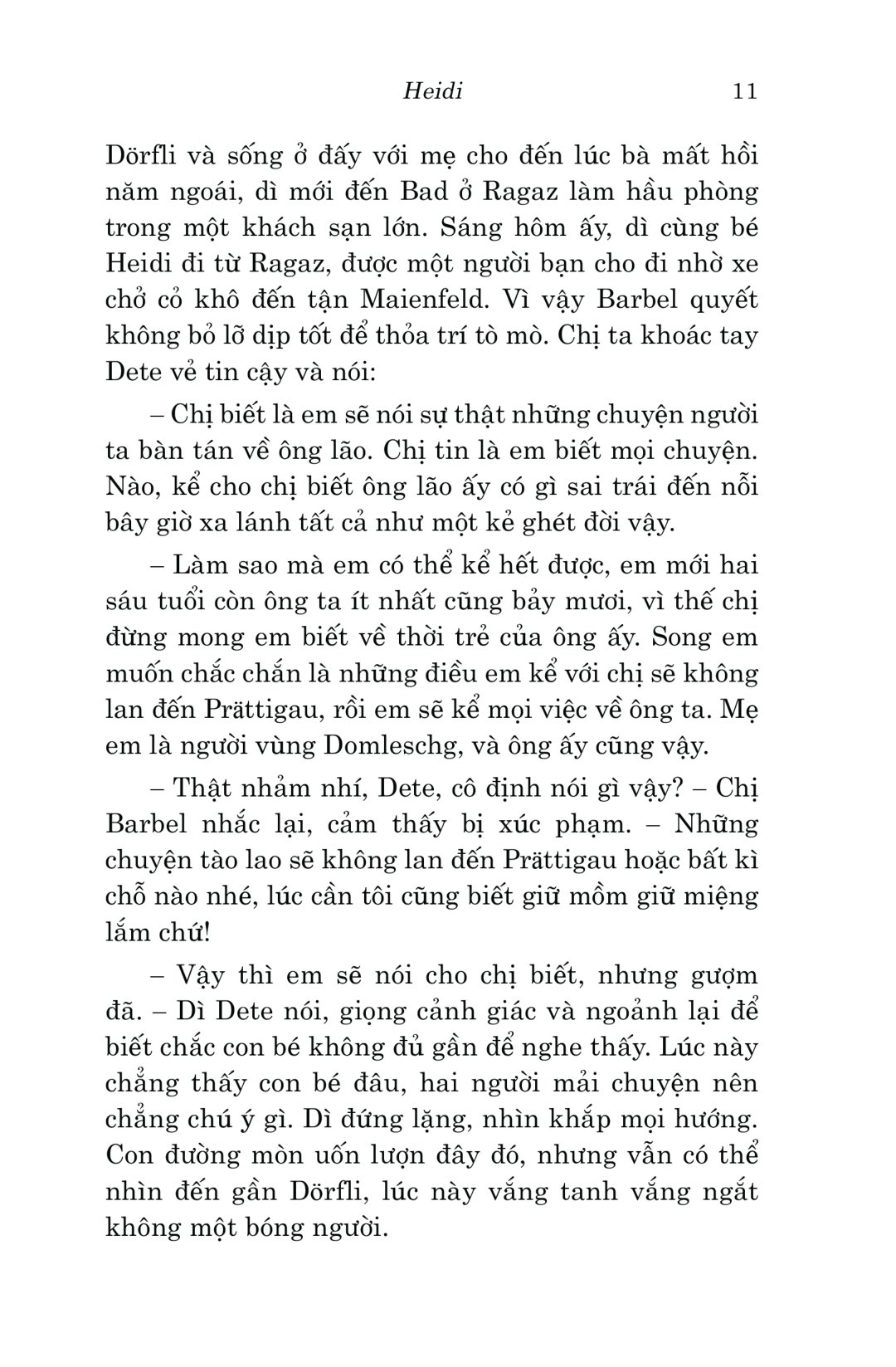 văn học cổ điển - heidi (tái bản 2023)