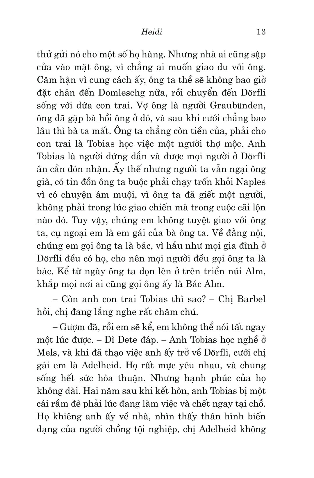 văn học cổ điển - heidi (tái bản 2023)