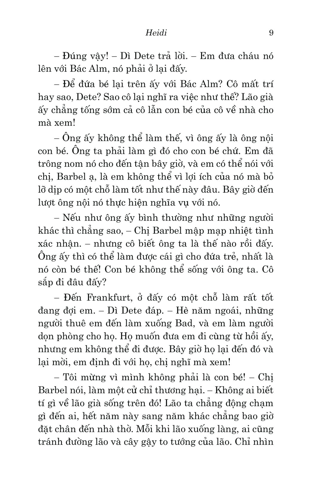 văn học cổ điển - heidi (tái bản 2023)