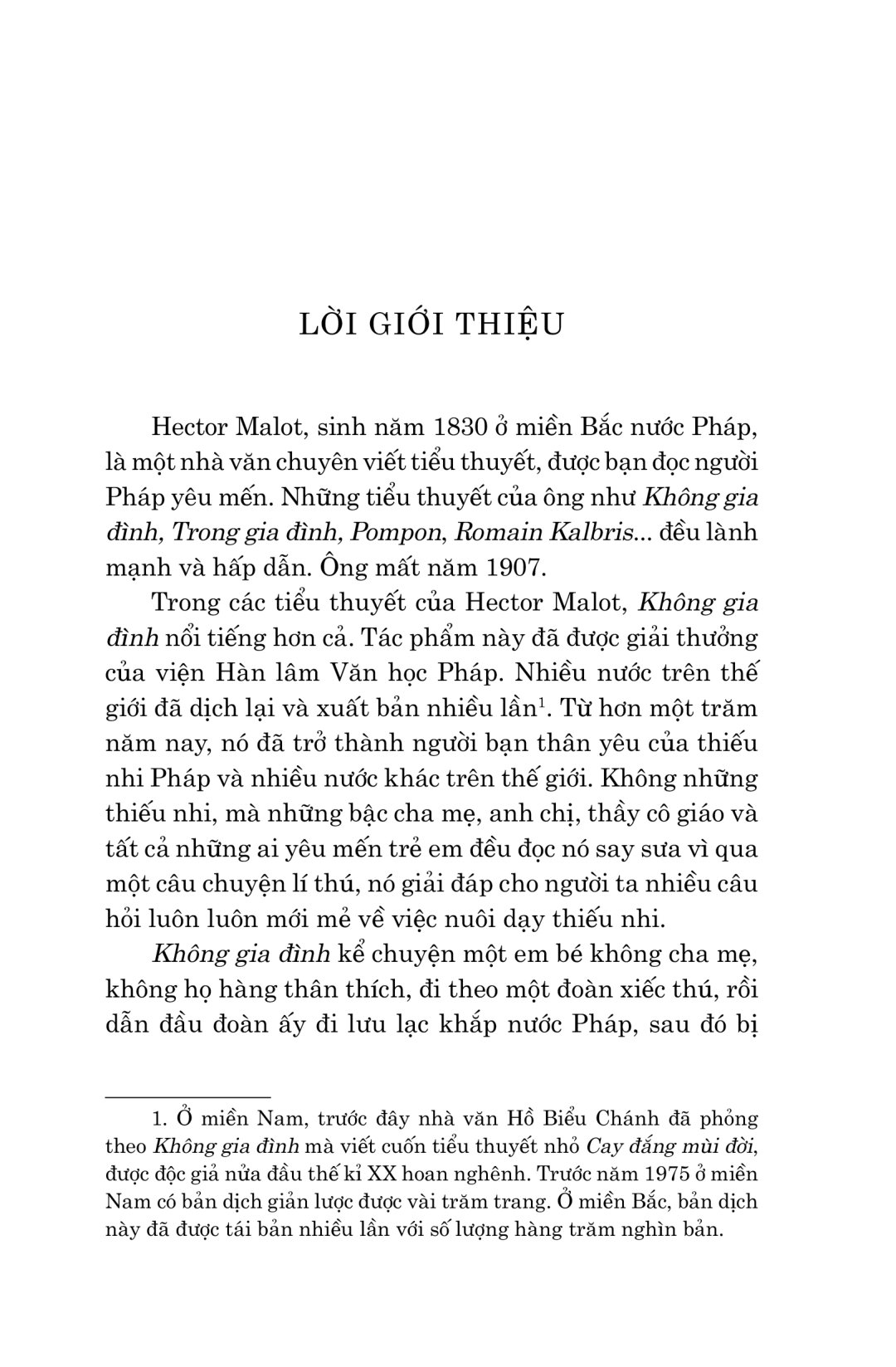 văn học cổ điển - không gia đình (tái bản 2023)