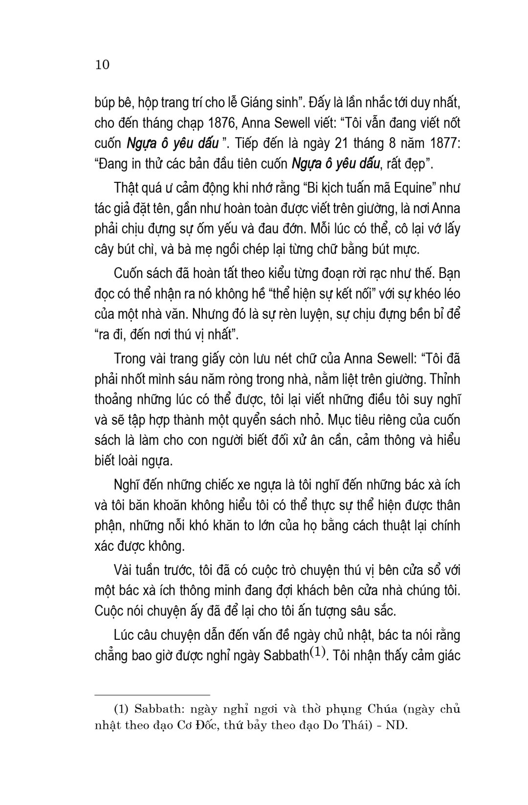 văn học cổ điển - ngựa ô yêu dấu (tái bản 2023)