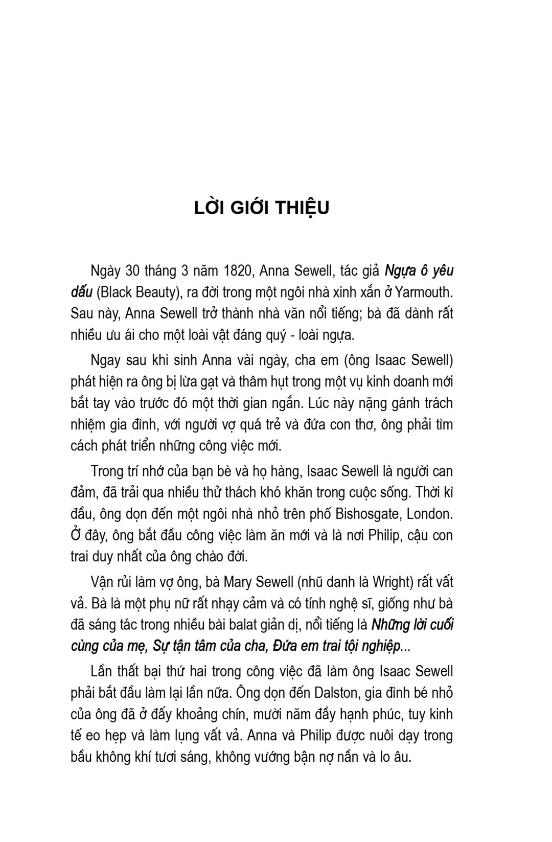 văn học cổ điển - ngựa ô yêu dấu (tái bản 2023)