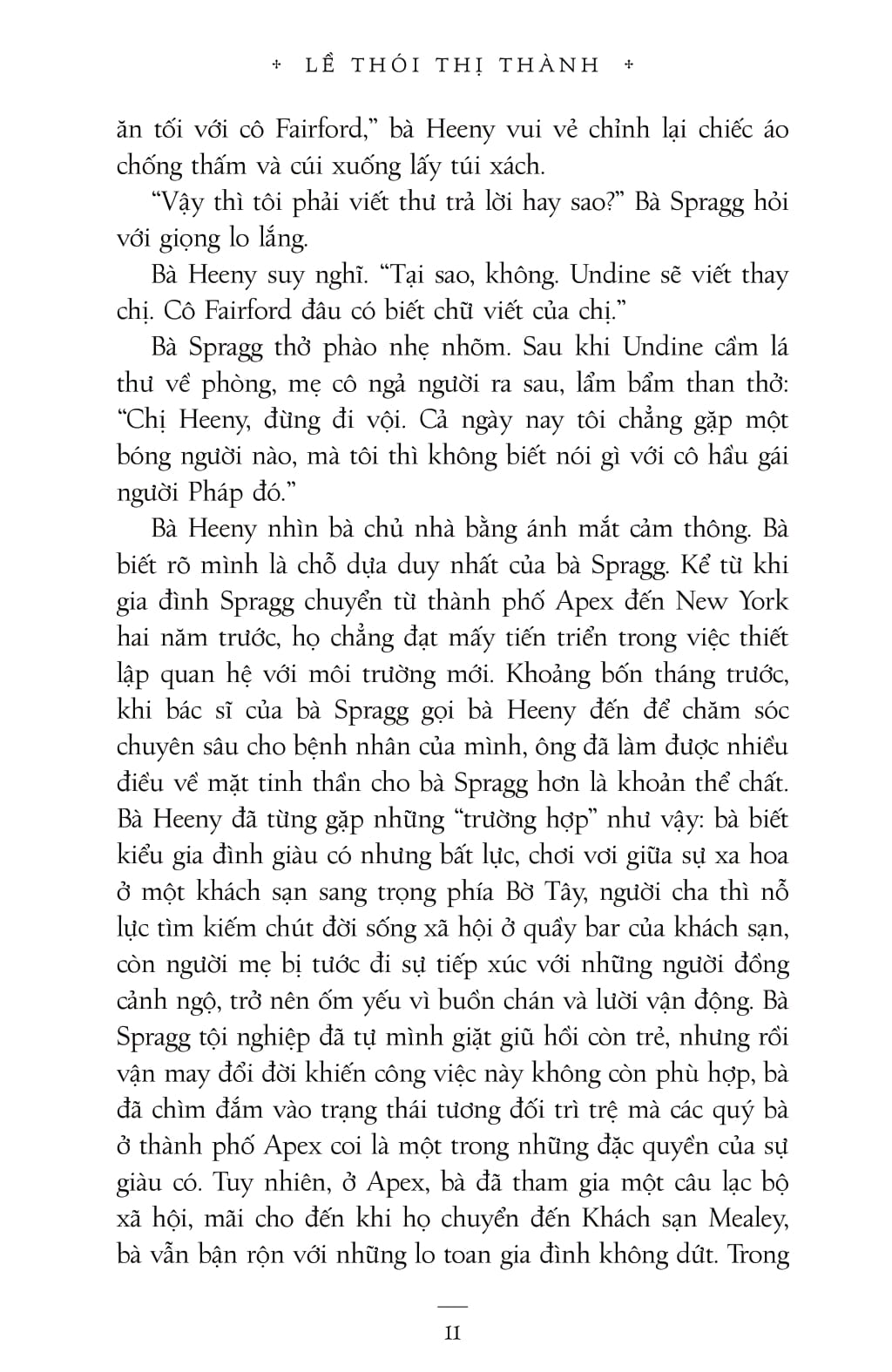 văn học kinh điển - lề thói thị thành