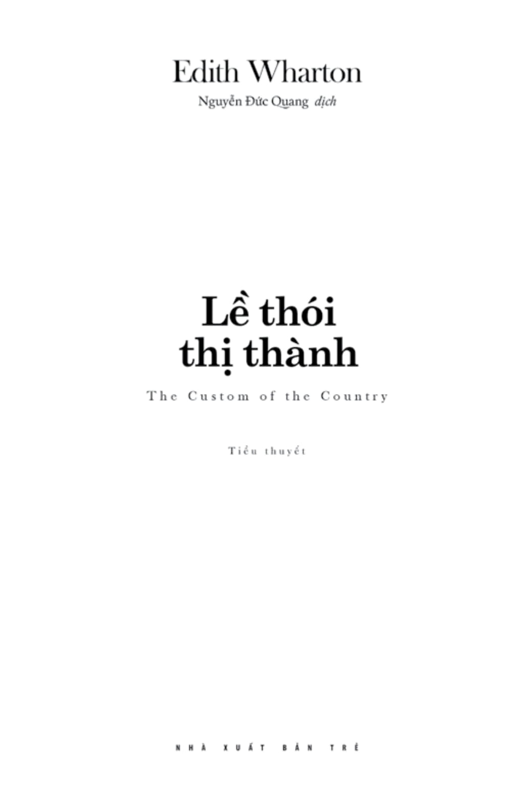văn học kinh điển - lề thói thị thành