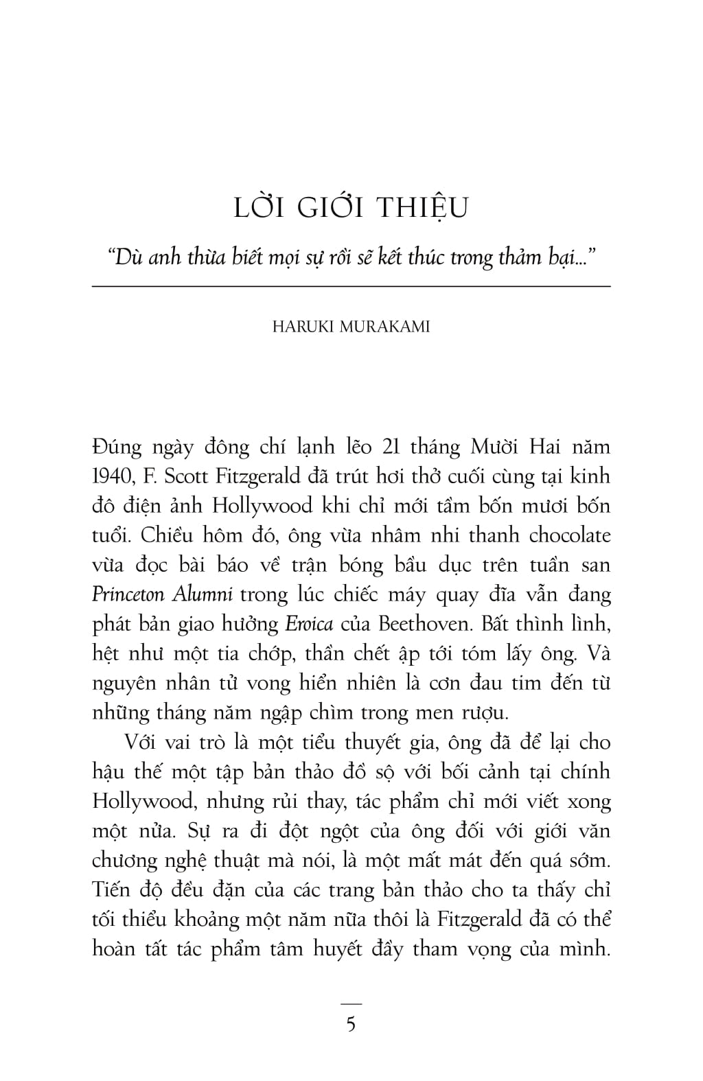 văn học kinh điển - nhà tài phiệt cuối cùng