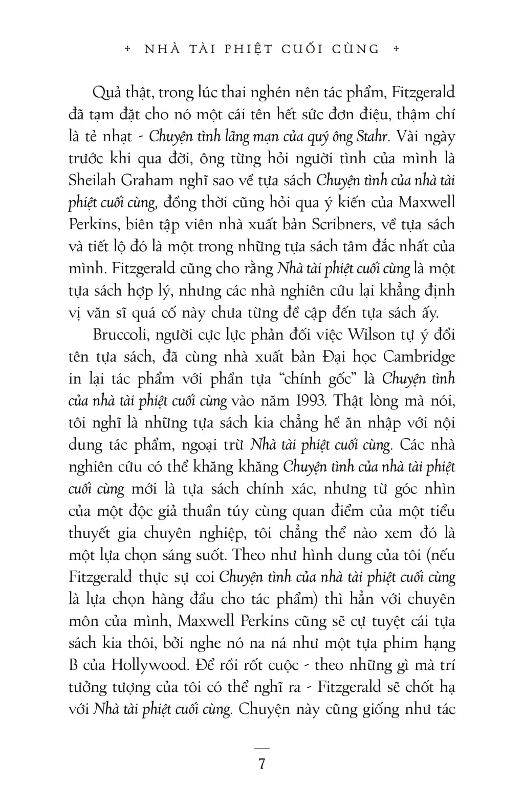 văn học kinh điển - nhà tài phiệt cuối cùng