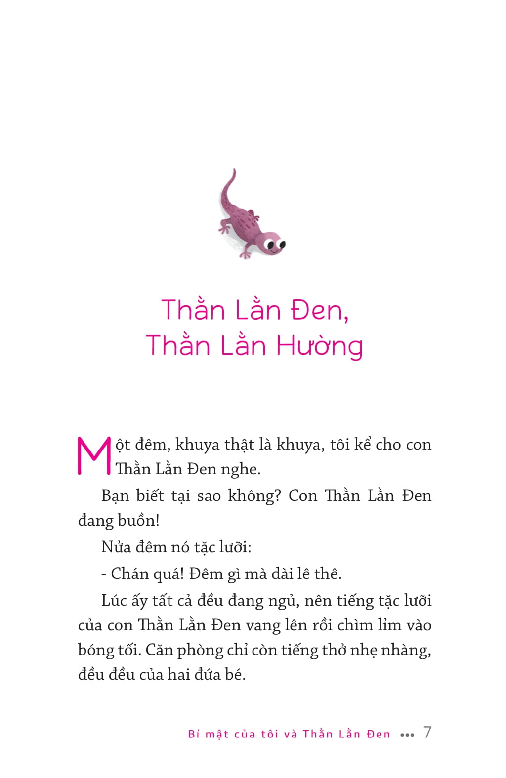 văn học thiếu nhi - bí mật của tôi và thằn lằn đen