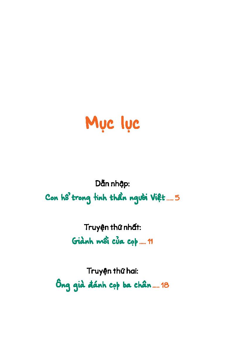 văn học thiếu nhi - những truyện kỳ thú về cọp chưa ai kể